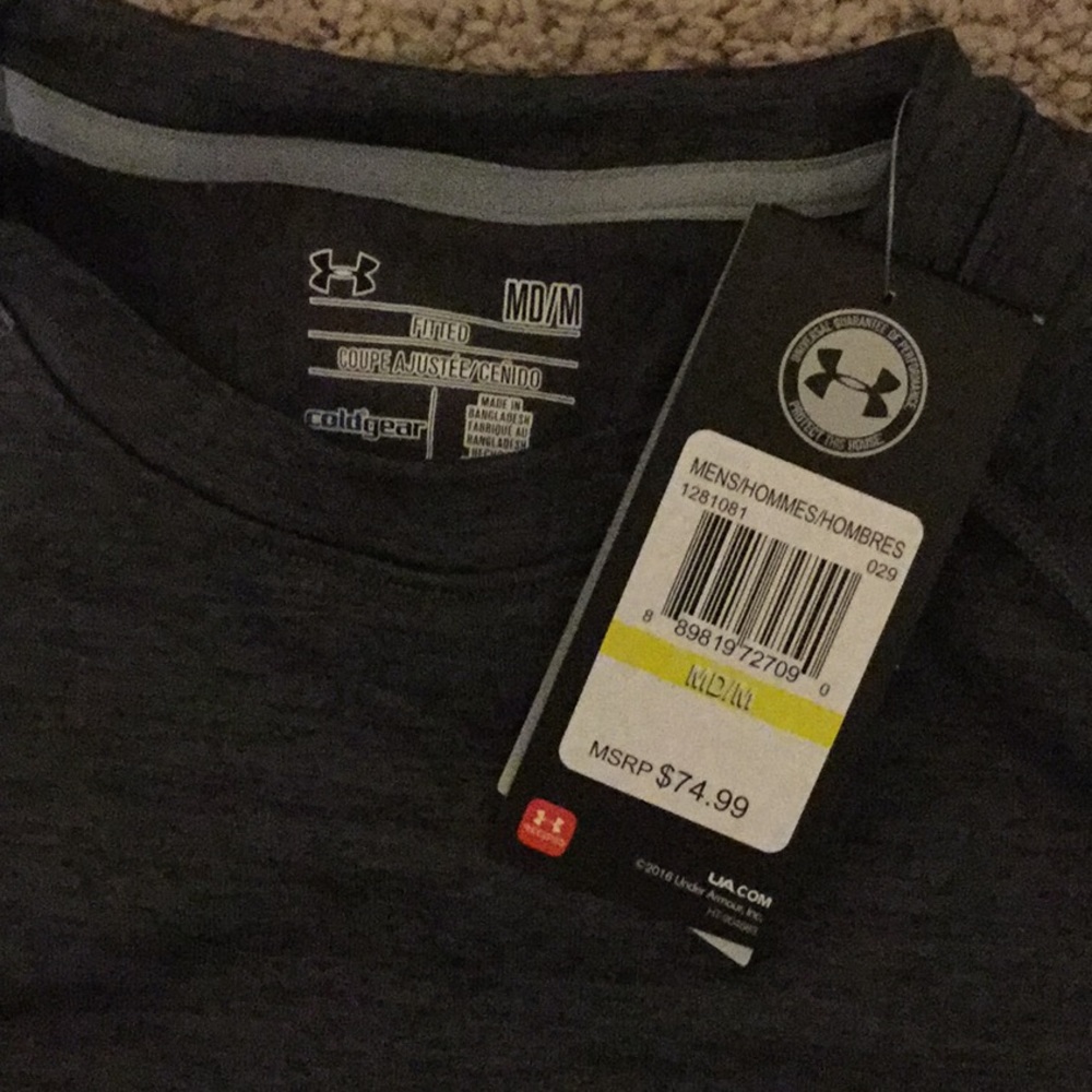 UA Base 3.0 Crew Men’s Long Sleeve Shirt - Picture 2 of 3